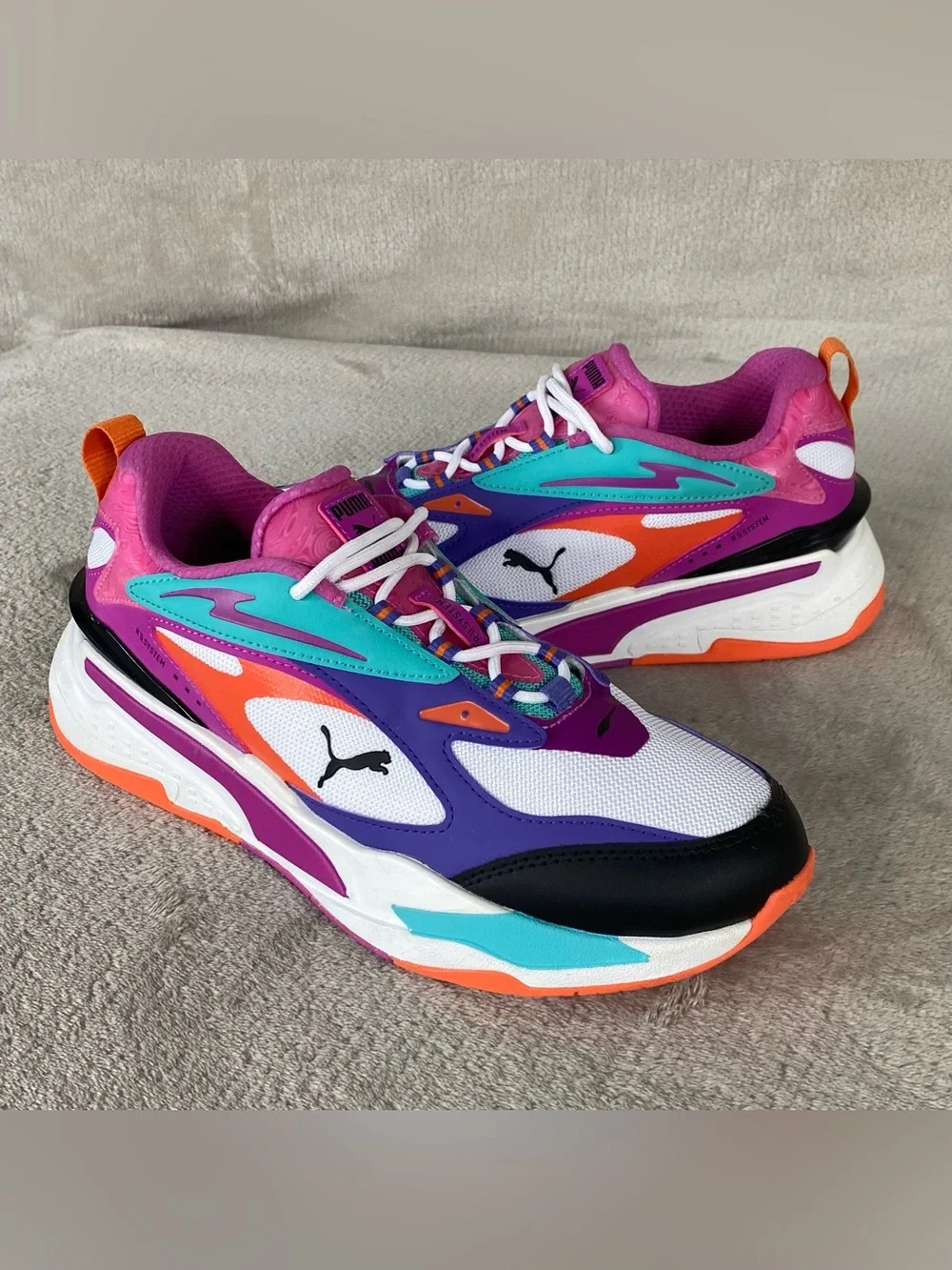 Puma RS Fast Hypnotize Womens Size 10 Pink White Running Shoes Athletic NEW